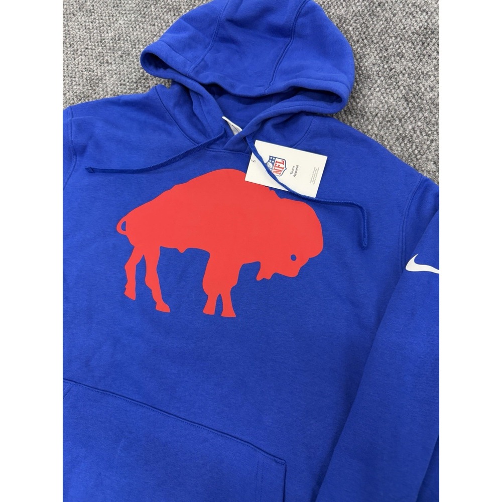 Buffalo Bills Men's Large Nike Retro Rewind Logo Pullover Hoodie Sweatshirt